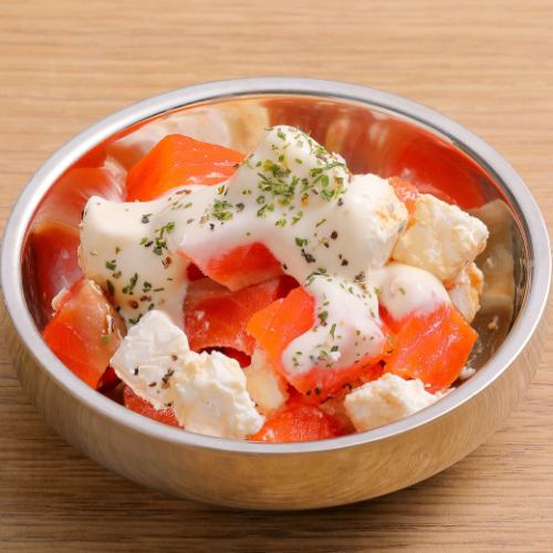 サーモンとクリチ