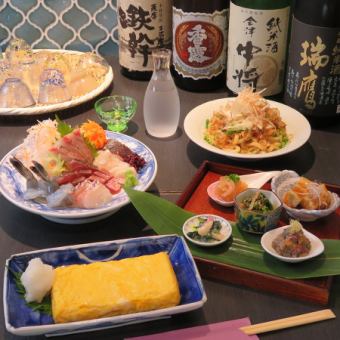 Course with tempura Chef's recommendation 6,600 yen course [perfect for anniversaries and entertainment]