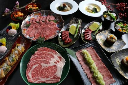 ☆NEW☆【プレミアム旬香　コース】日本三大和牛 近江牛が味わえる★大切な会食、お祝いに最適★