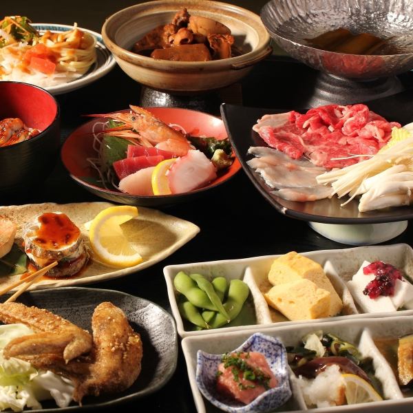 Owari Nagoya's soul food gathering [2 hours all-you-can-drink included] Nagoya Meshi Course 《9 items in total》8,000 yen *For 4 to 50 people in a private room