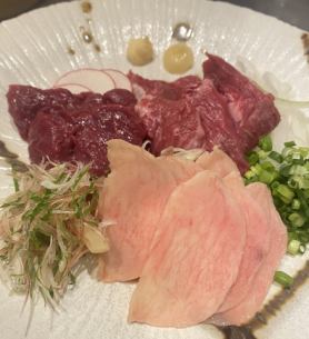 馬刺し三点盛り
