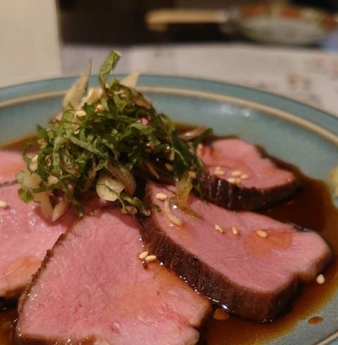 牛タン刺し 九州醤油ダレ