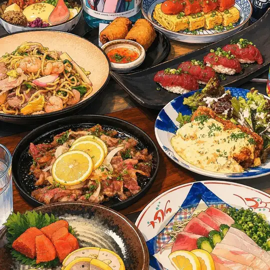 【含2小时畅饮】恩地九州盛宴标准套餐◇6000日元（含税）