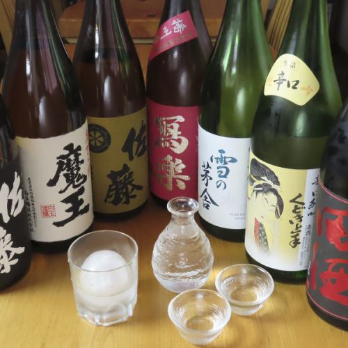 豊富な日本酒をご堪能。
