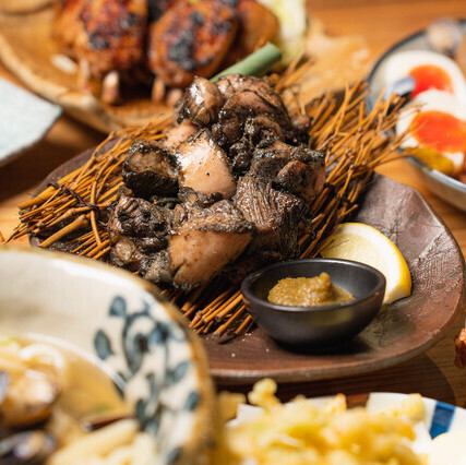 Grilled over charcoal right in front of you!