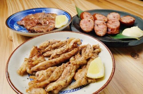 3 types of grilled food as per your choice