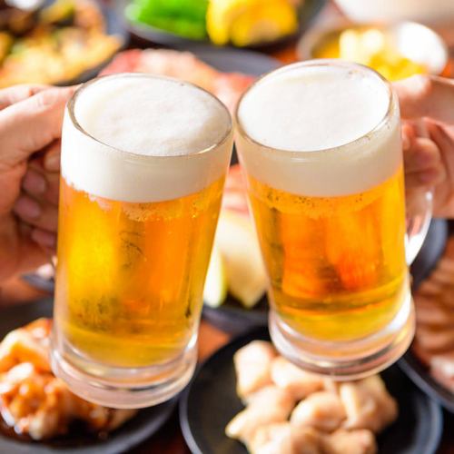 There are a wide variety of time and all-you-can-drink options to choose from! We also have a new all-you-can-drink + food course where you can enjoy Kushikatsu!