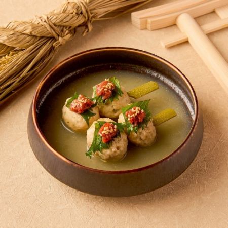 梅しそ鶏つくね串