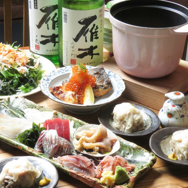 【忘年会、新年会に！】コース3種類、100分飲み放題付！厳選された鮮魚をフルコースで。5280円～