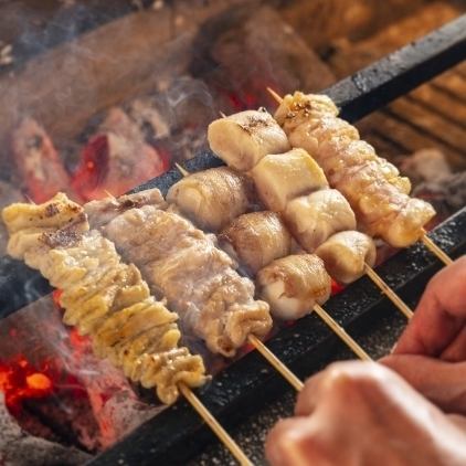 We have a wide selection of yakitori menus that we are proud of.