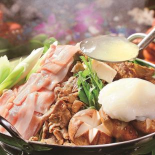 【沖縄美肌豚鍋~あぐー豚コラーゲンボール付~】全12品 2.5H飲放付コース 5,500円⇒4,000円