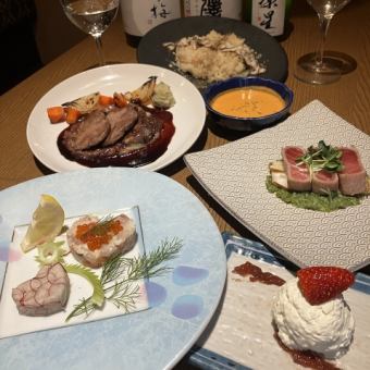 Christmas only on the 24th and 25th! Date no Kura Special Dinner Course ~A Miraculous Encounter of Japanese and Buddhist Culture~