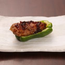 パリパリピーマン特製つくねのせ