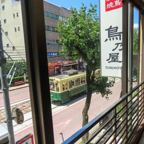 2Fからは、長崎の風情を感じながら焼き鳥を味わえる！