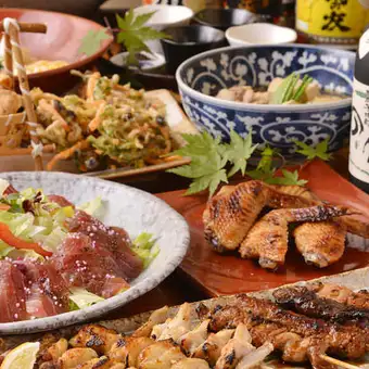 《2H飲放付》【夏の宴コース 】~メカジキ明太マヨ焼き・鮮魚カルパッチョ 他~ 全7品5,000円