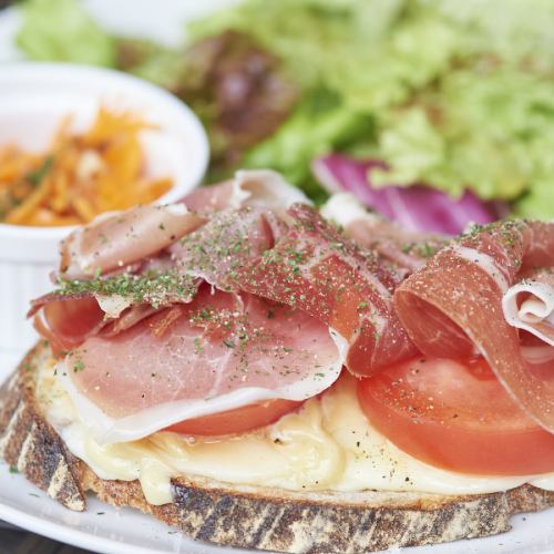 Tomato Mozzarella with Prosciutto Ham, Homemade Mayo