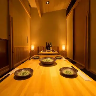 We have private rooms available for parties of 2 or more (one table and one sunken seating area).Seasonal skewers and new menu items are constantly being added! Happy hour is also available!