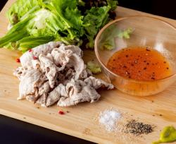 Chilled Shabu Shabu and Assorted Seasonal Vegetable Salad