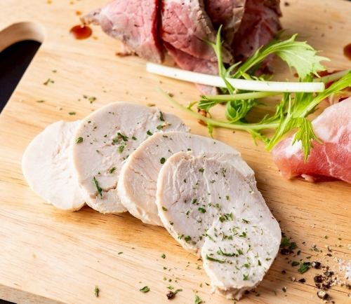 Chicken breast sashimi