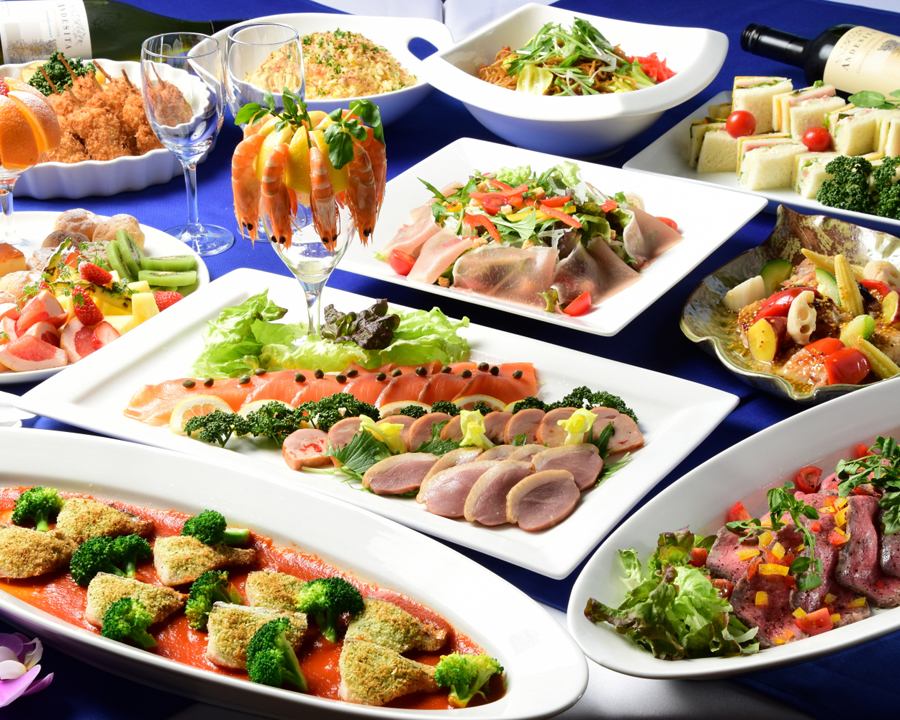 Buffet plans, such as reunions, wedding party second party, are also popular at the Ranaki Hall.For small groups, restaurants, 100 people, banquet halls recommended party for over 200 people.