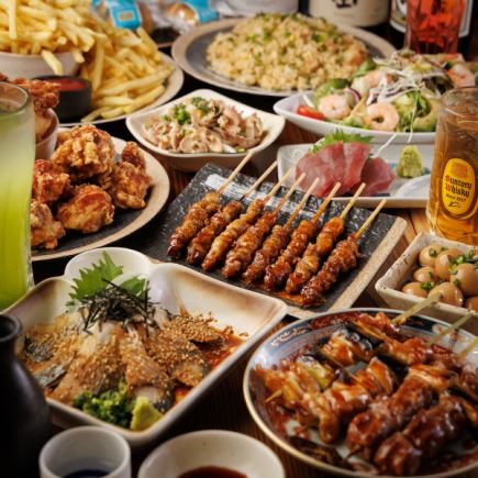 [Luxurious] A full lineup of popular dishes ◎ A highly satisfying plan where you can also enjoy authentic Hakata cuisine ★ Includes 2 hours of all-you-can-drink