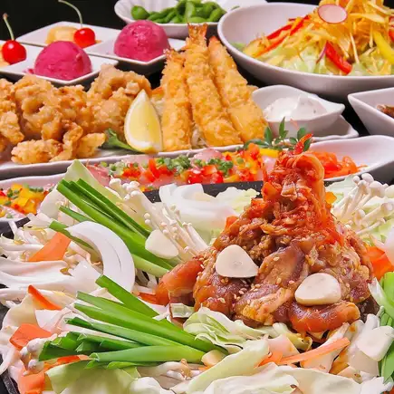【天神焼肉コース★】糸島豚・牛カルビ・スタミナ鉄板焼き★〈9品＋180分飲放〉5000円→4000円!!