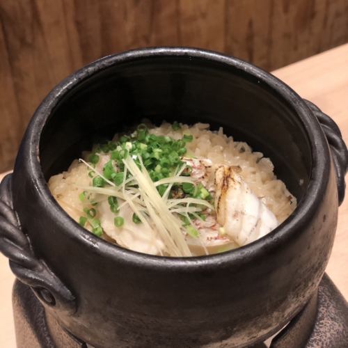 Sea bream rice pot