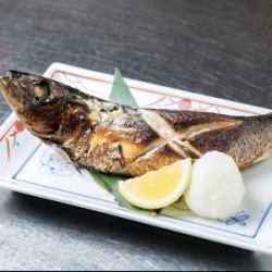 Large fatty sardine grilled with salt