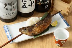 Grilled fatty sardines