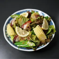 真蛸と夏野菜のおつまみサラダ