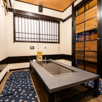 6名様用の個室です。