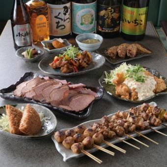 《2時間飲み放題付》宴会コース(お鍋なし)　4500円(税込)