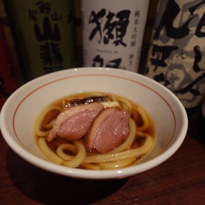 〆の鴨南蛮うどん