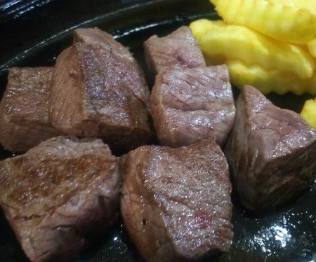 Cut fillet steak set 130g (with salad, rice and soft drink)
