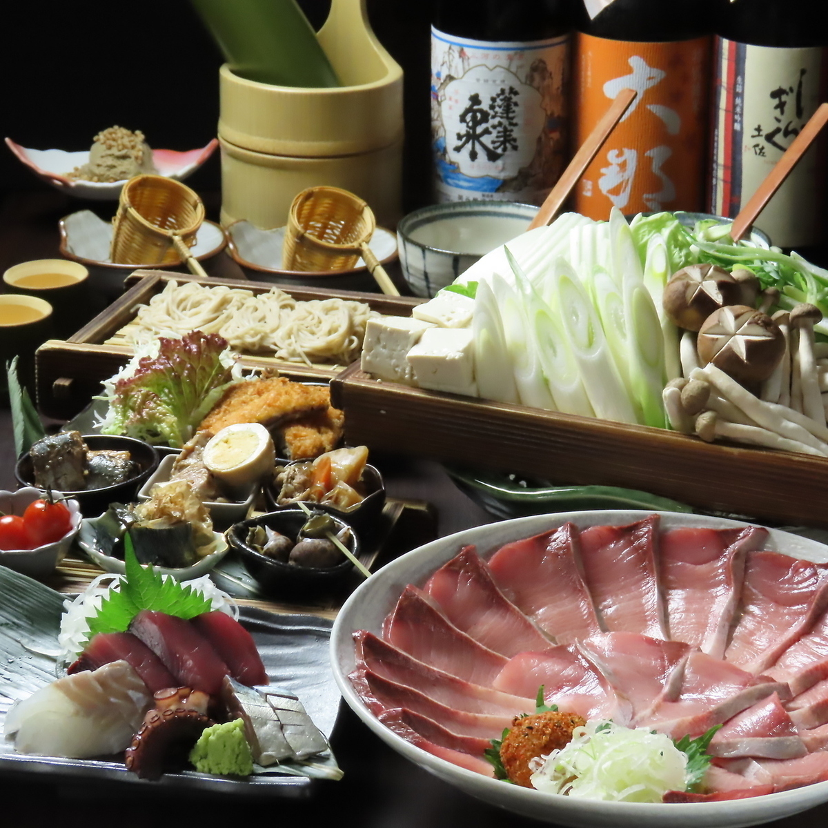 自慢の鰤しゃぶと日本酒は相性抜群♪