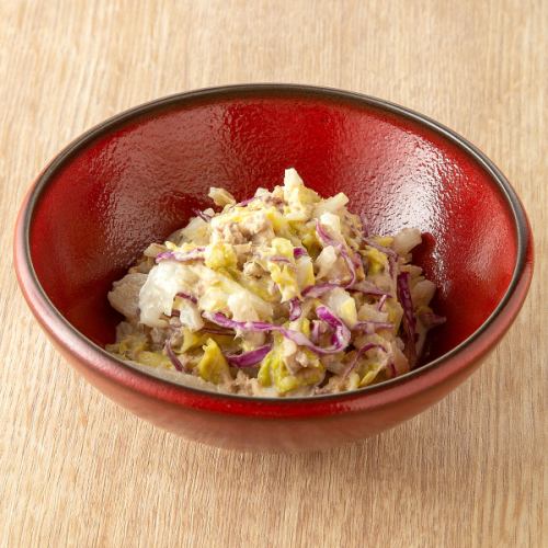 Crisp mackerel and Chinese cabbage coleslaw