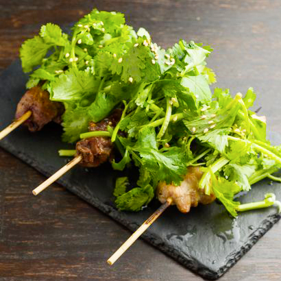 Popular among women: Special coriander skewers