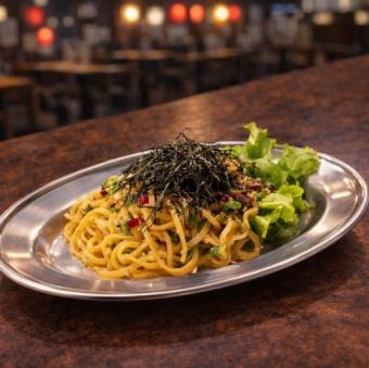 熟成鴨パンチェッタの和風ペペロンチーノ