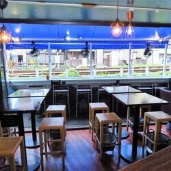 A banquet in a stylish restaurant