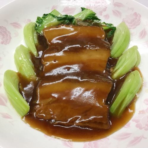 豚肉の角煮、青菜添え(1枚)