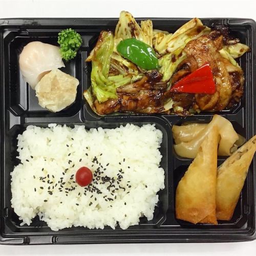 回鍋肉弁当