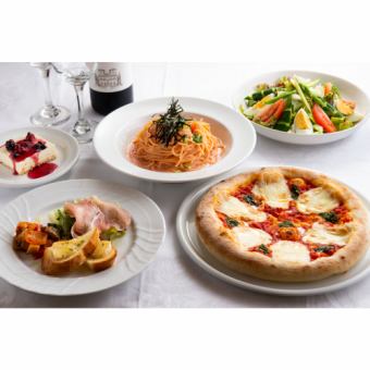 [Italian dinner set] 4 dishes + 1 drink 3,300 yen (tax included)