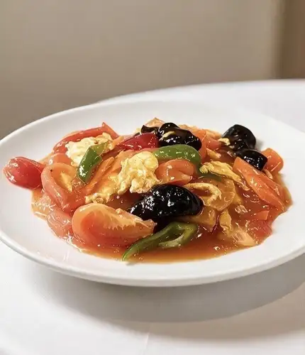 Tomato and egg stir-fry