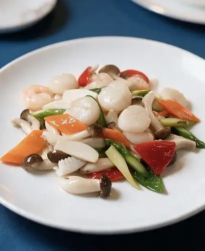 Seafood stir-fry