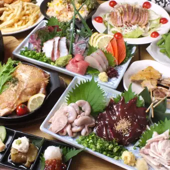 【120分飲放付】きんちゃん家看板メニューがっつり満腹コース！3580円