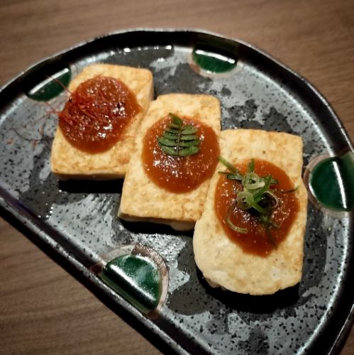 松本名水豆腐の田楽風