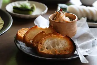 信州サーモンと名水豆腐のクリームリエット