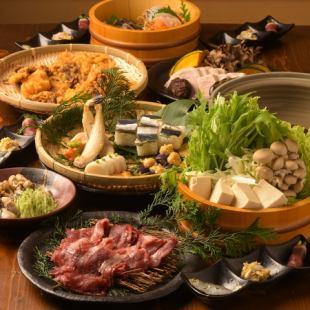 Yamaguchi Wagyu Beef Shabu-shabu [Seasonal Course] 6,500 yen with all-you-can-drink coupon