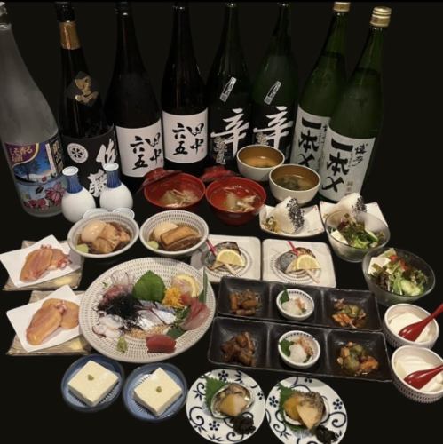 【10月~】名物ごまさば付き贅沢コース飲放込7000円(税込)