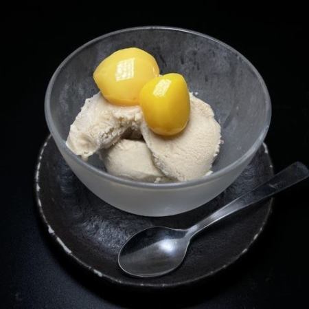 栗の甘露煮のアイス
